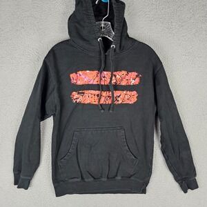 Ed Sheeran Equals Tour Hoodie Womens Small Black Graphic Long Sleeve Drawstring
